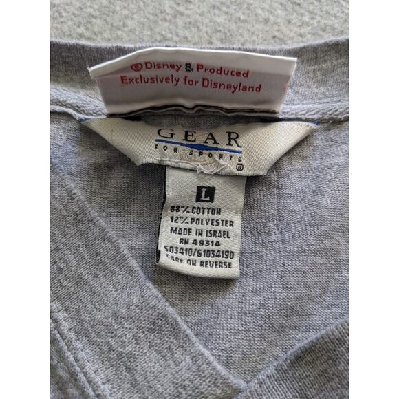 Vintage Mickey Mouse Gear For Sports Sweatshirt Mens Size L Gray - Picture 4 of 9